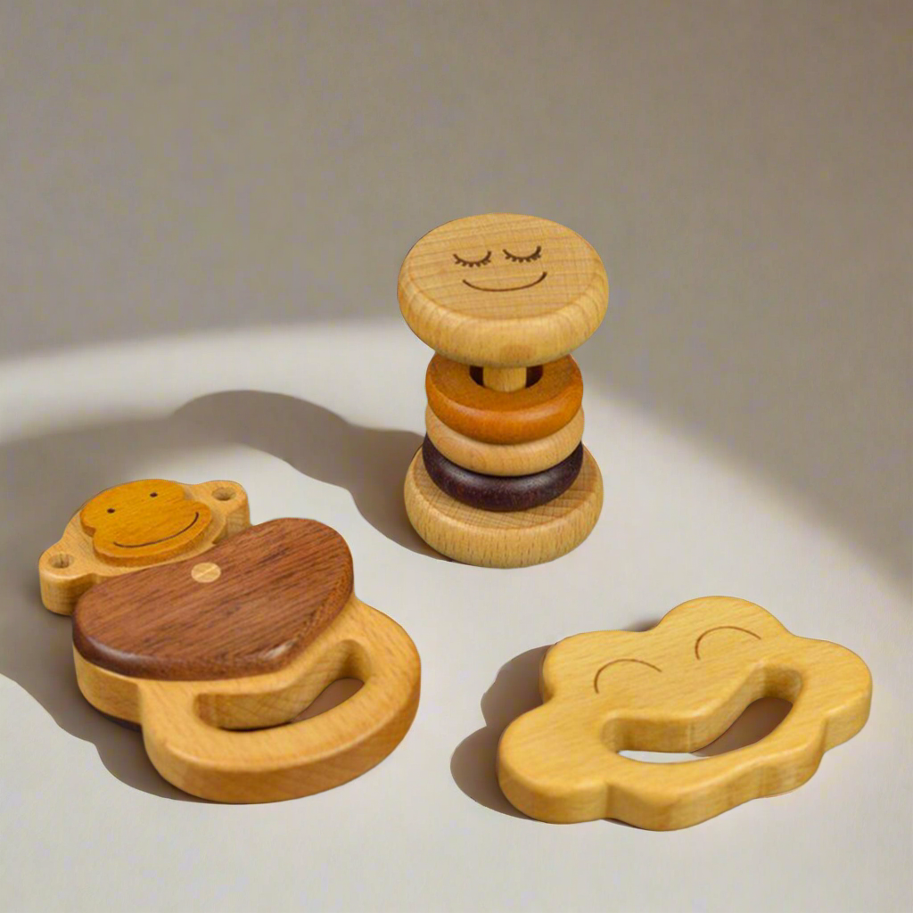 SOOPSORI | Monkey, Rattle & Teether Set