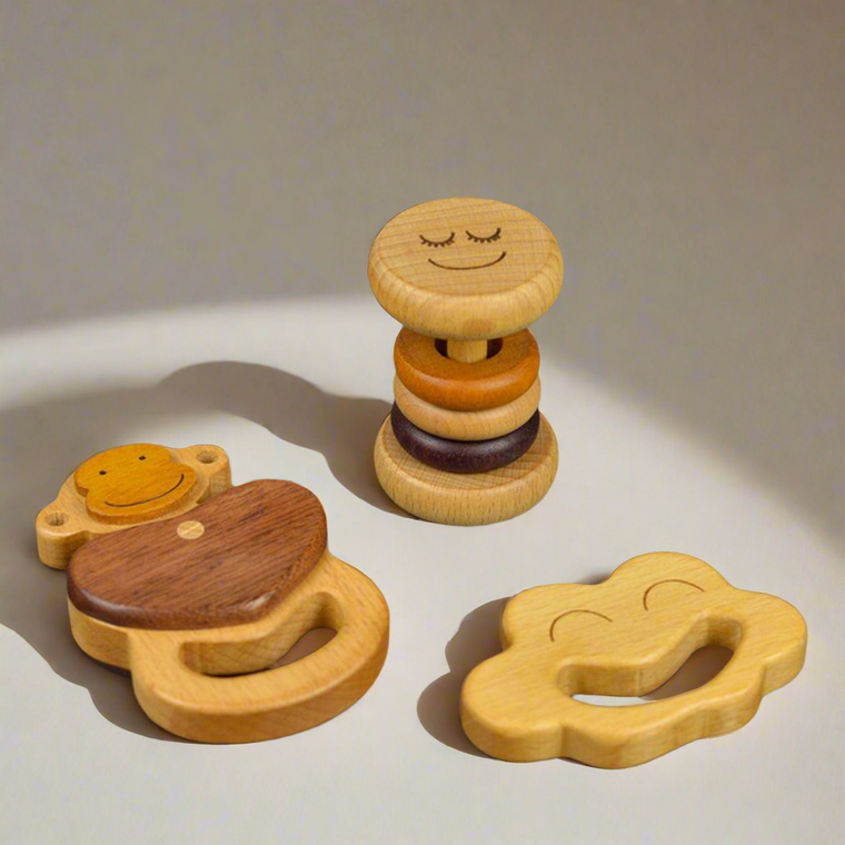 SOOPSORI | Monkey, Rattle & Teether Set