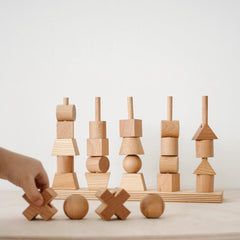 WOODEN STORY Stacking Toy Natural