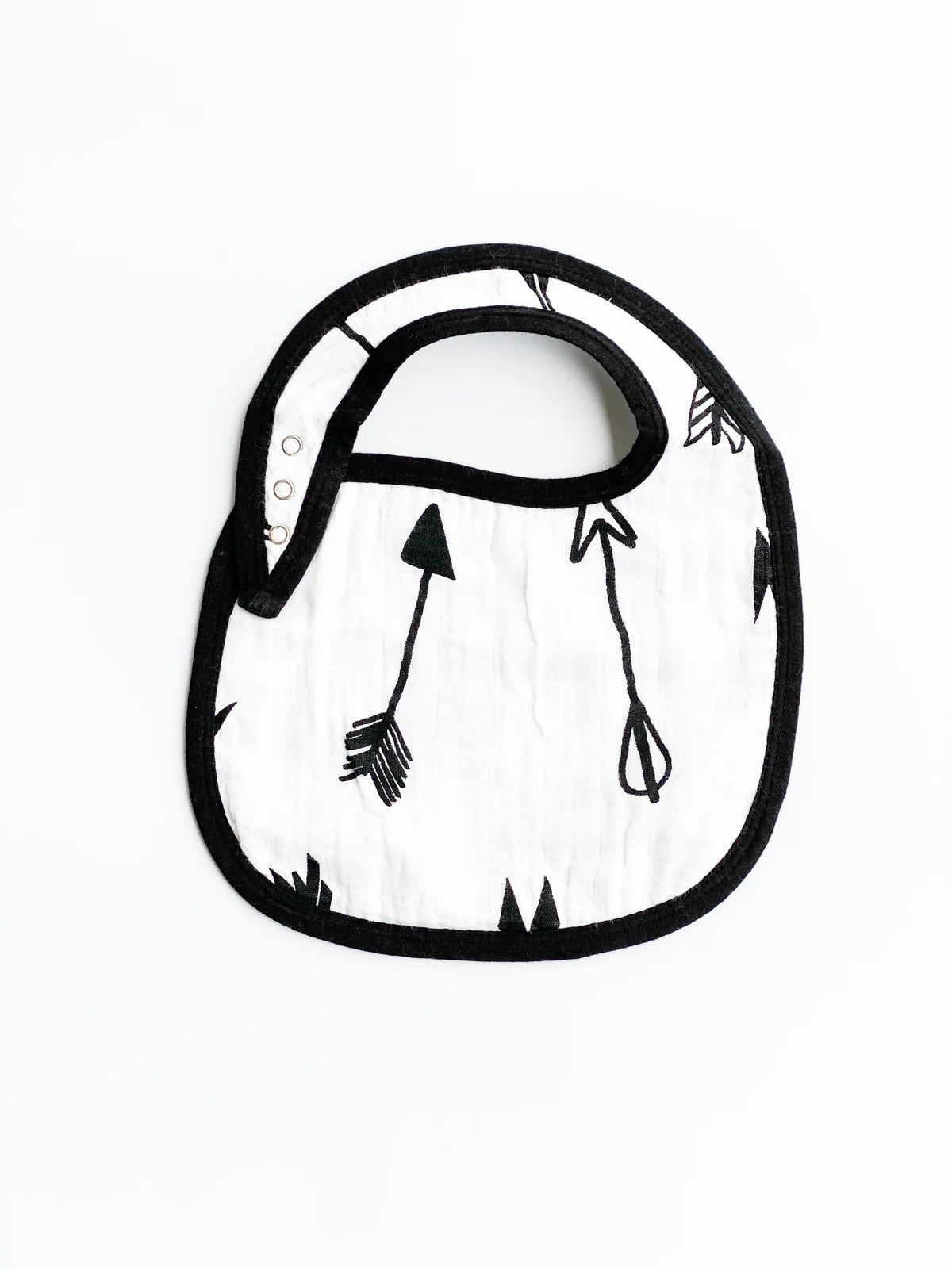 MODERN BURLAP | Organic Muslin Bib | Arrows