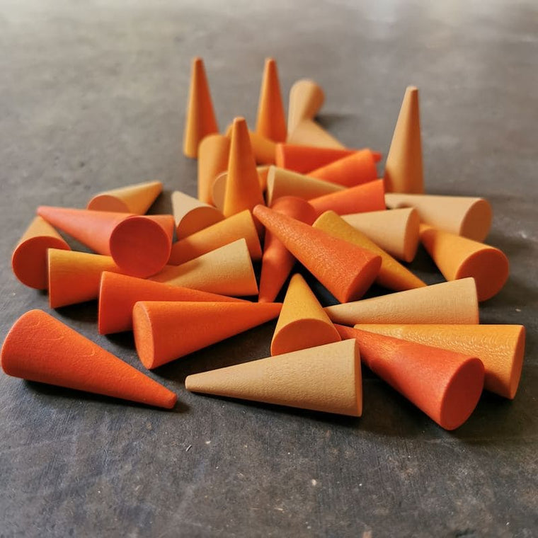GRAPAT | Mandala Pieces | Orange Cone