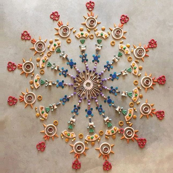GRAPAT | Mandala Pieces | Orange Cone