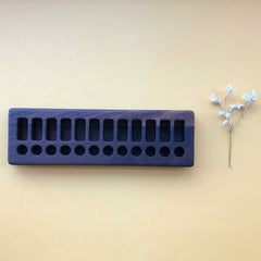 TREASURES FROM JENNIFER | Wooden Beeswax Crayon Holder | 12 Blocks 12 Sticks