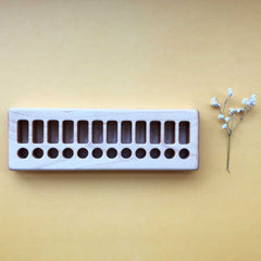TREASURES FROM JENNIFER | Wooden Beeswax Crayon Holder | 12 Blocks 12 Sticks