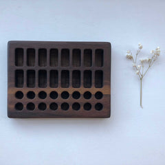 TREASURES FROM JENNIFER | Wooden Beeswax Crayon Holder | 16 Blocks 16 Sticks