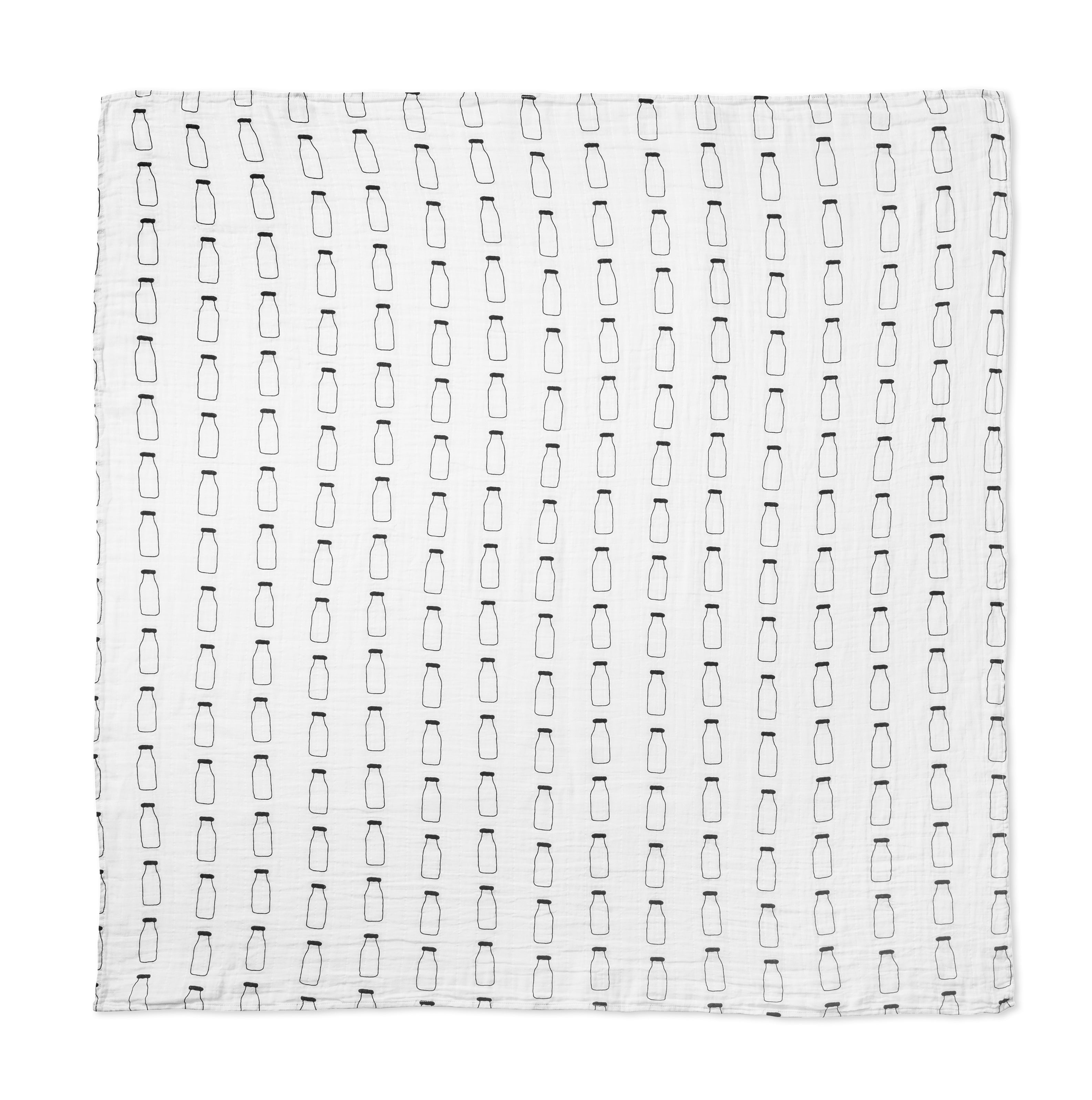 MODERN BURLAP Organic Cotton Muslin Swaddle Blanket Milk