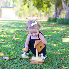 WOODEN STORY Natural Pyramid Stacker