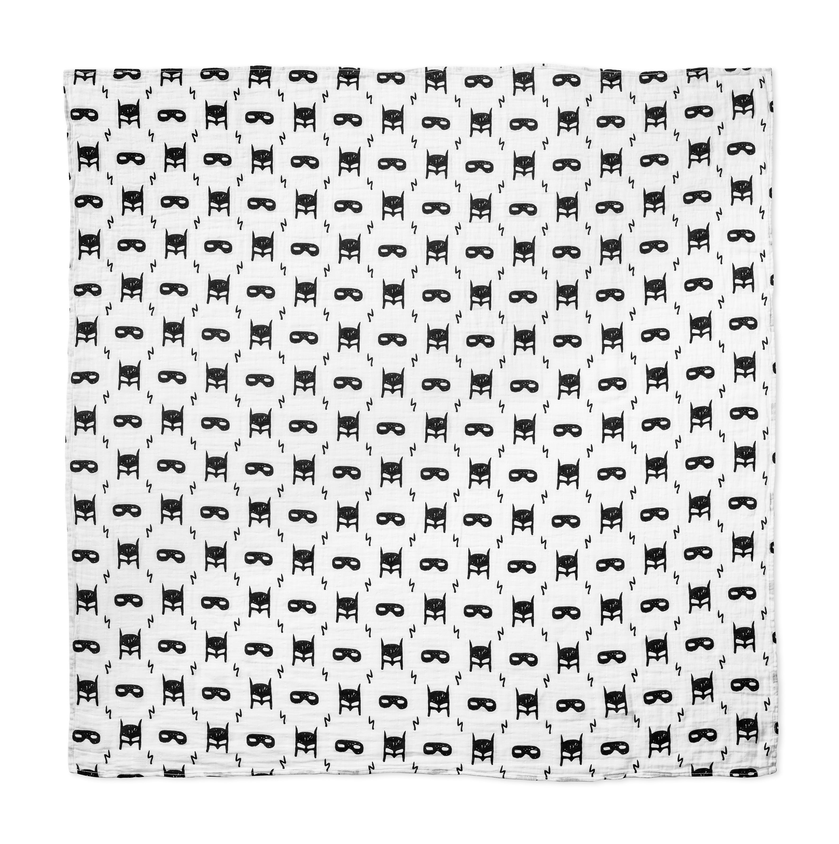 MODERN BURLAP Organic Cotton Muslin Swaddle Blanket Hero Struck
