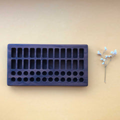 TREASURES FROM JENNIFER | Wooden Beeswax Crayon Holder | 24 Blocks 24 Sticks