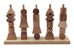 WOODEN STORY Stacking Toy Natural