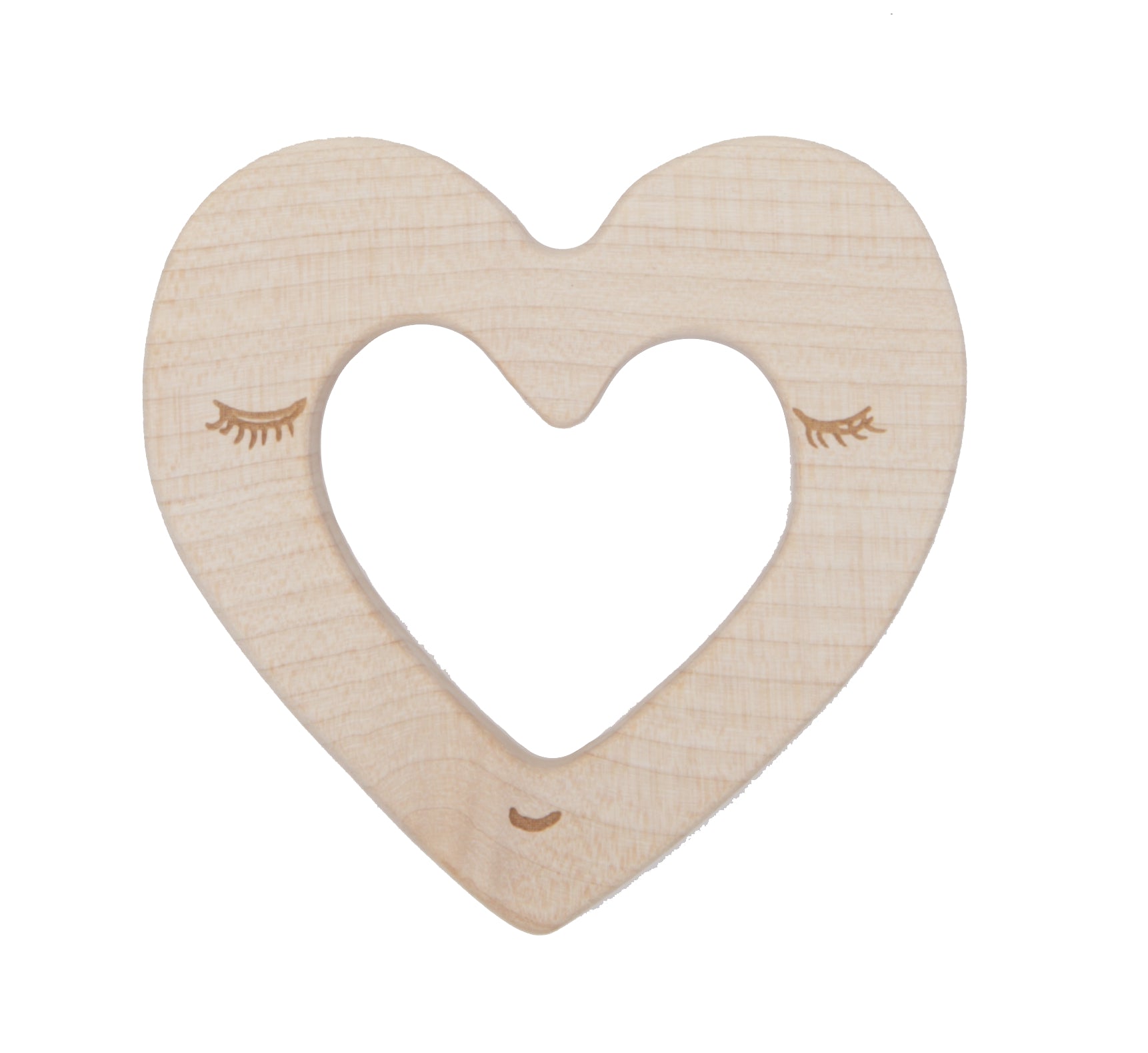 WOODEN STORY Heart Maplewood Teether