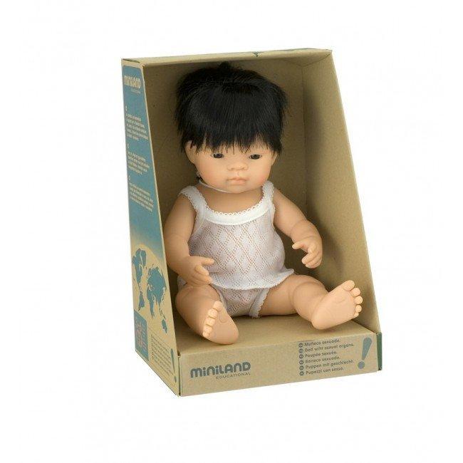 MINILAND Anatomically Correct Baby Doll Asian Boy 38cm
