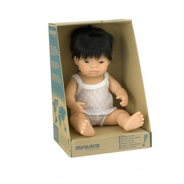 MINILAND Anatomically Correct Baby Doll Asian Boy 38cm