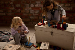 WOODEN STORY Rainbow Pyramid Stacker