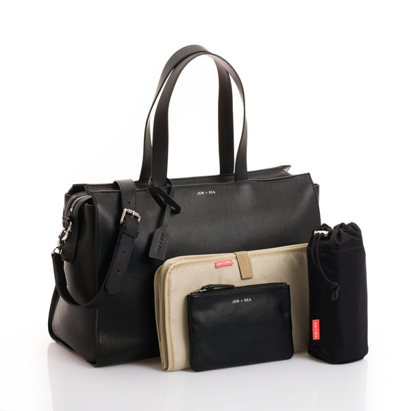JEM + BEA Margot Changing Bag Black