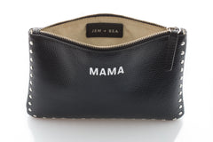JEM + BEA Mama Clutch Black With Silver Studs
