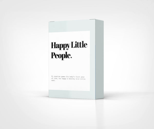 HAPPY LITTLE PEOPLE Card Deck of Creative Games for Baby's First Year of Life