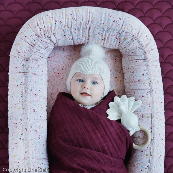 CAM CAM COPENHAGAN | Organic Muslin Blanket 4 Layers | Bordeaux
