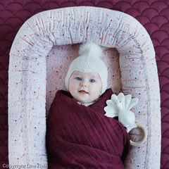 CAM CAM COPENHAGAN | Organic Muslin Blanket 4 Layers | Bordeaux