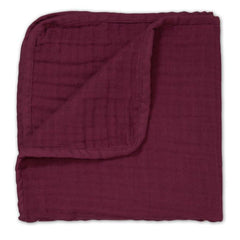 CAM CAM COPENHAGAN | Organic Muslin Blanket 4 Layers | Bordeaux