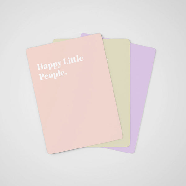 HAPPY LITTLE PEOPLE Card Deck of Creative Games for Baby's First Year of Life