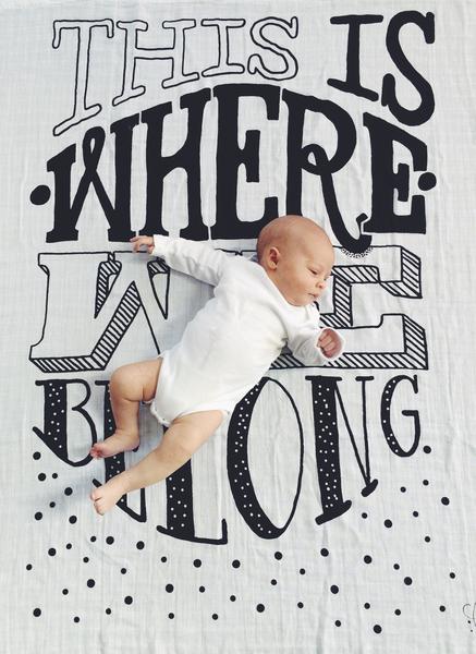 COVETED THINGS |  Organic Swaddle | This Is Where We Belong