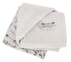 COVETED THINGS |  4 Layer Organic Cotton Happy Cloud Luxury Blanket| Faded Arrows