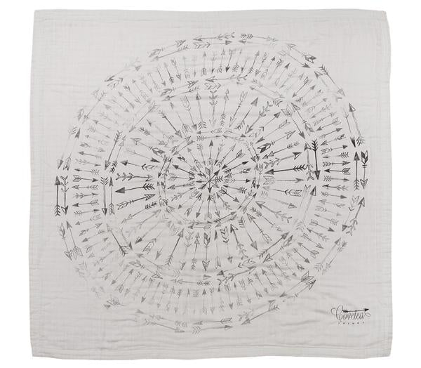 COVETED THINGS |  4 Layer Organic Cotton Happy Cloud Luxury Blanket| Faded Arrows