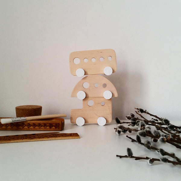 PINCH TOYS Retro 70's Vehicle Set