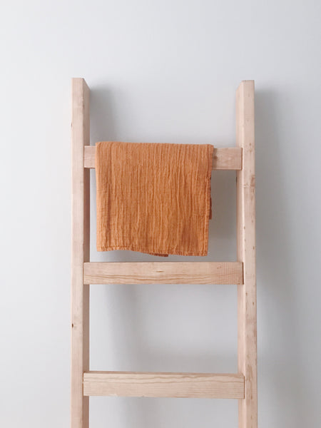 MODERN BURLAP Organic Cotton Muslin Blanket  Autumn Maple