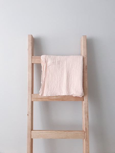 MODERN BURLAP Organic Cotton Muslin Swaddle Dusty Pink