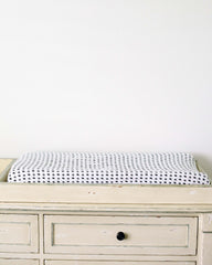 MODERN BURLAP Organic Changing Pad Cover XO