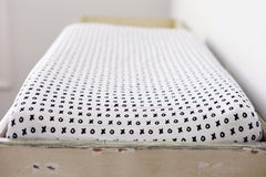 MODERN BURLAP Organic Changing Pad Cover XO