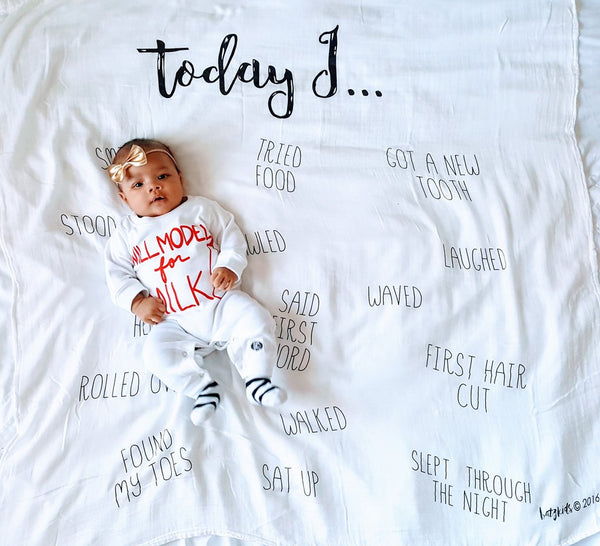 BATZ KIDS |  "Today I" | Milestone Blanket