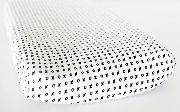 MODERN BURLAP Organic Changing Pad Cover XO