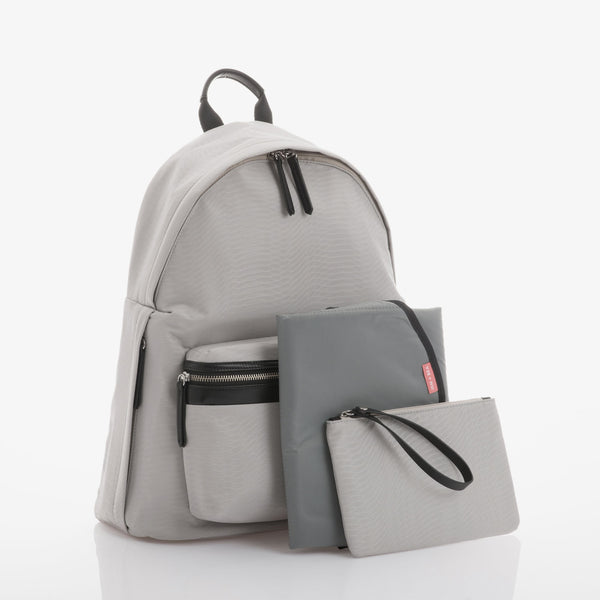 JEM + BEA Jamie Grey Python Backpack Changing Bag