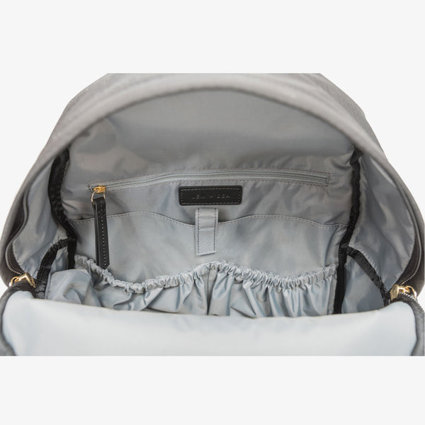 JEM + BEA Jamie Grey Python Backpack Changing Bag