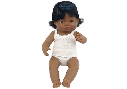MINILAND Anatomically Correct Baby Doll Latin American Girl 38cm
