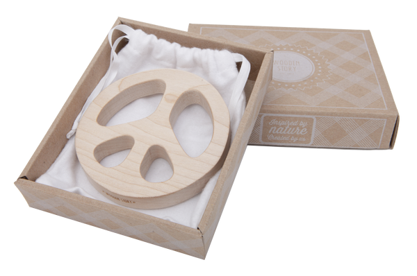WOODEN STORY Peace Maplewood Teether