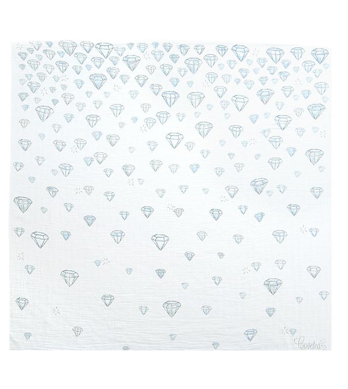 COVETED THINGS |  Organic Swaddle | Water Colour Diamonds