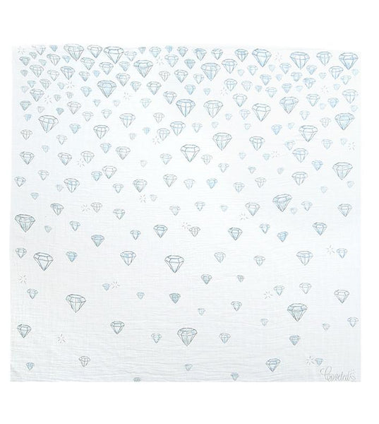 COVETED THINGS |  Organic Swaddle | Water Colour Diamonds