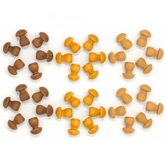 GRAPAT | Mandala Pieces |  Brown Mushrooms