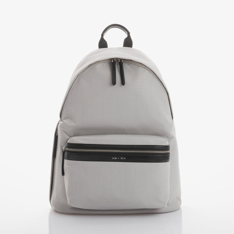 JEM + BEA Jamie Grey Python Backpack Changing Bag