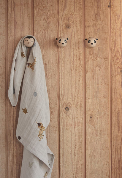 OYOY | Leopard Muslin Square | 3 Pack
