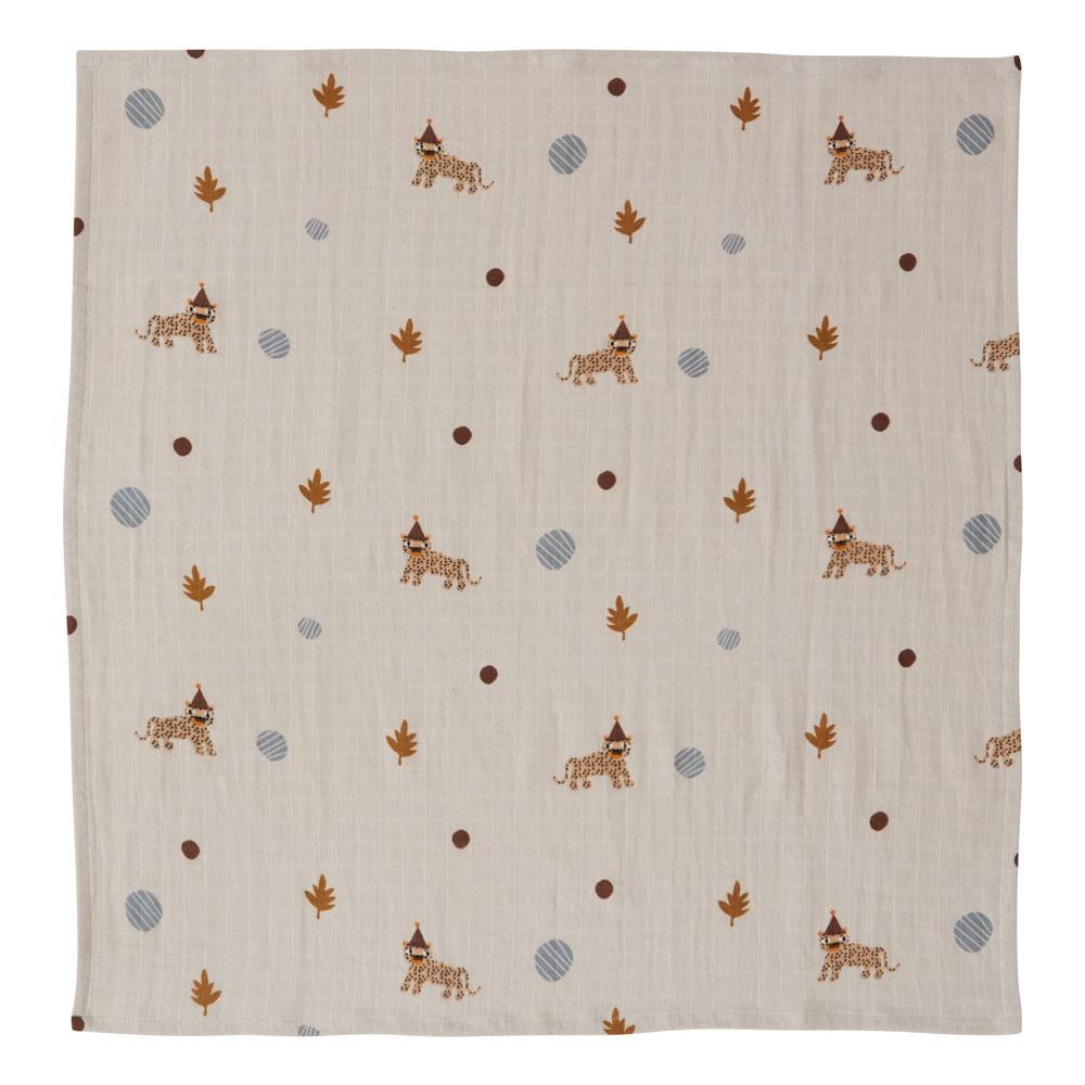 OYOY | Leopard Muslin Square | 3 Pack