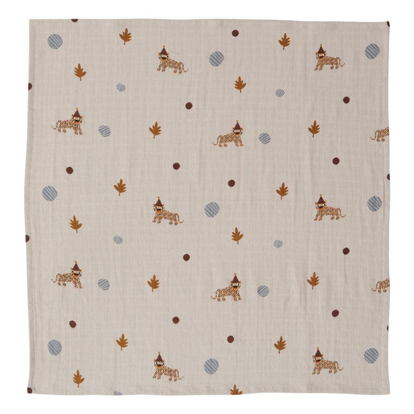 OYOY | Leopard Muslin Square | 3 Pack