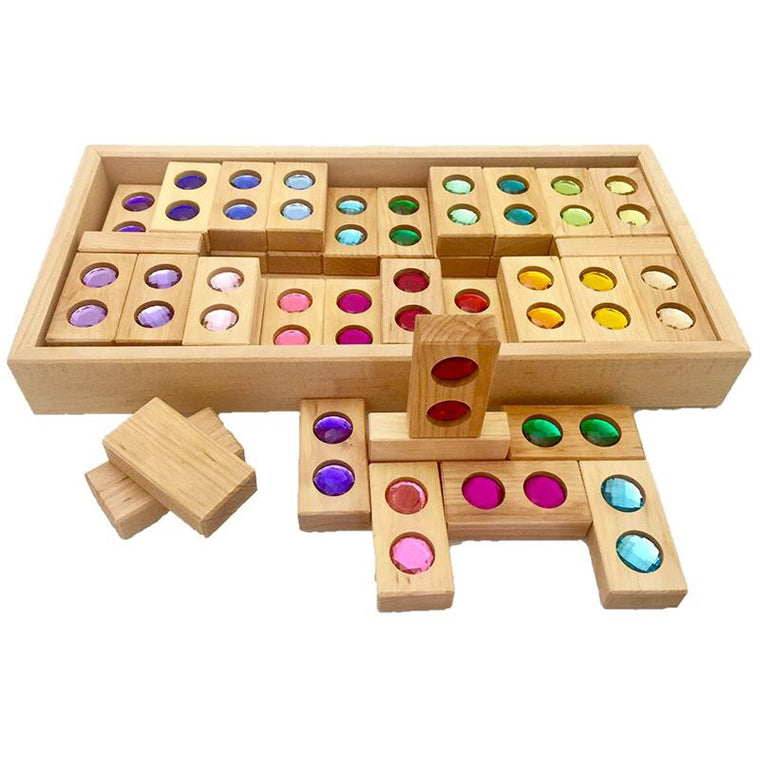 BAUSPIEL | Colour Street Blocks | Full Set 45 Piece with Tray