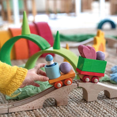GRIMM'S I  Wooden Train Building Set