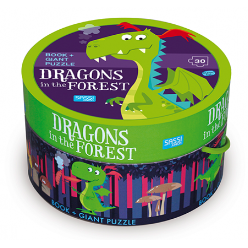 SASSI JUNIOR | Book and 30 Piece Puzzle | Dragon in the Forest
