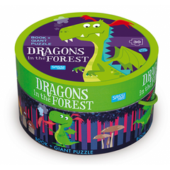 SASSI JUNIOR | Book and 30 Piece Puzzle | Dragon in the Forest